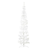 Vidaxl Kunstkerstboom Half con blanca estrecha estándar de 240 cm