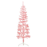 Vidaxl Kunstkerstboom Half with standard narrow 120 cm pink