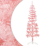 Vidaxl Kunstkerstboom metà con rosa standard stretto 150 cm