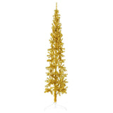 Vidaxl Kunstkerstboom Half with standard narrow 180 cm gold colored