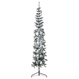 Vidaxl Kunstkerstboom metà con neve stretta 210 cm