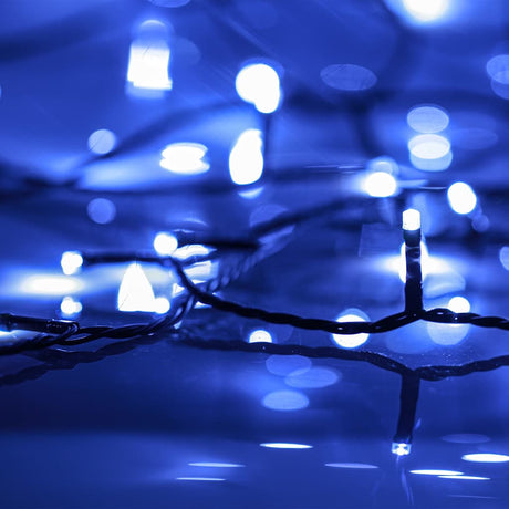 Vidaxl lichtslinger met 600 led's blauw 60 m pvc