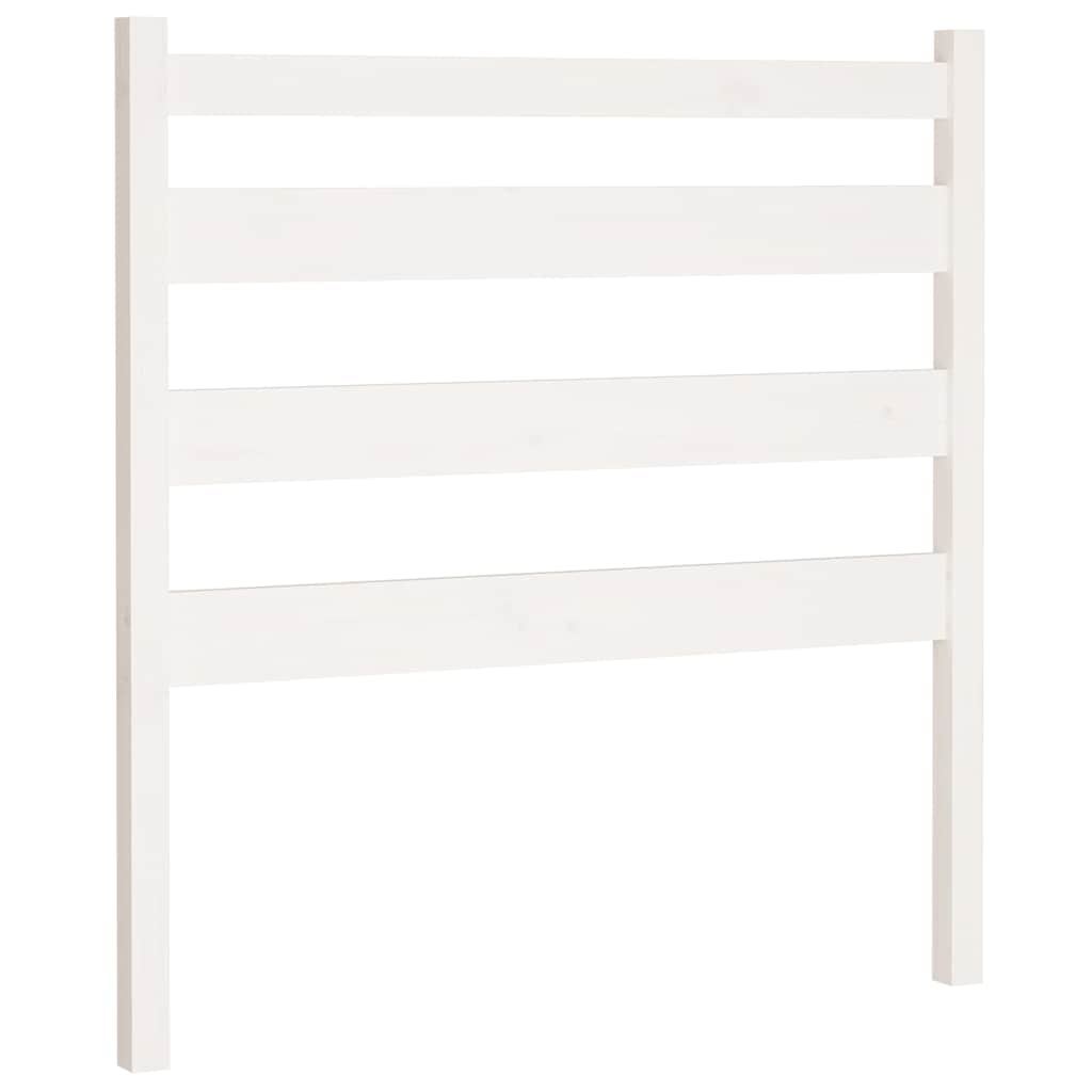 Vidaxl hoofdbord 106x4x100 cm massief grenenhout wit