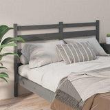 Vidaxl hoofdbord 126x4x100 cm massief grenenhout grijs