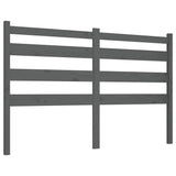 Vidaxl hoofdbord 166x4x100 cm massief grenenhout grijs