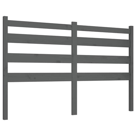 Vidaxl hoofdbord 166x4x100 cm massief grenenhout grijs
