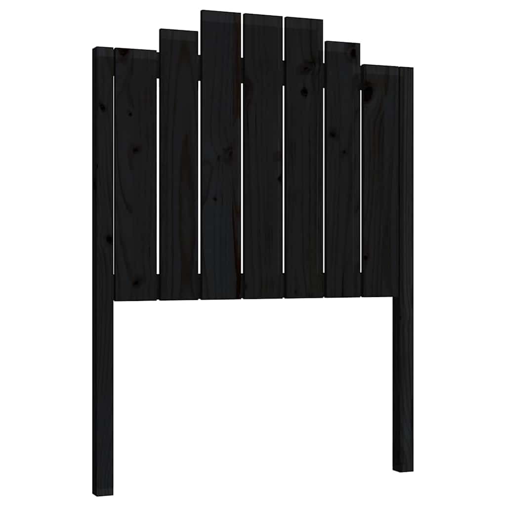 Vidaxl hoofdbord 81x4x110 cm massief grenenhout zwart