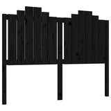 Vidaxl hoofdbord 146x4x110 cm massief grenenhout zwart