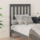 Vidaxl hoofdbord 81x6x101 cm massief grenenhout grijs