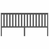 Vidaxl hoofdbord 206x6x101 cm massief grenenhout grijs