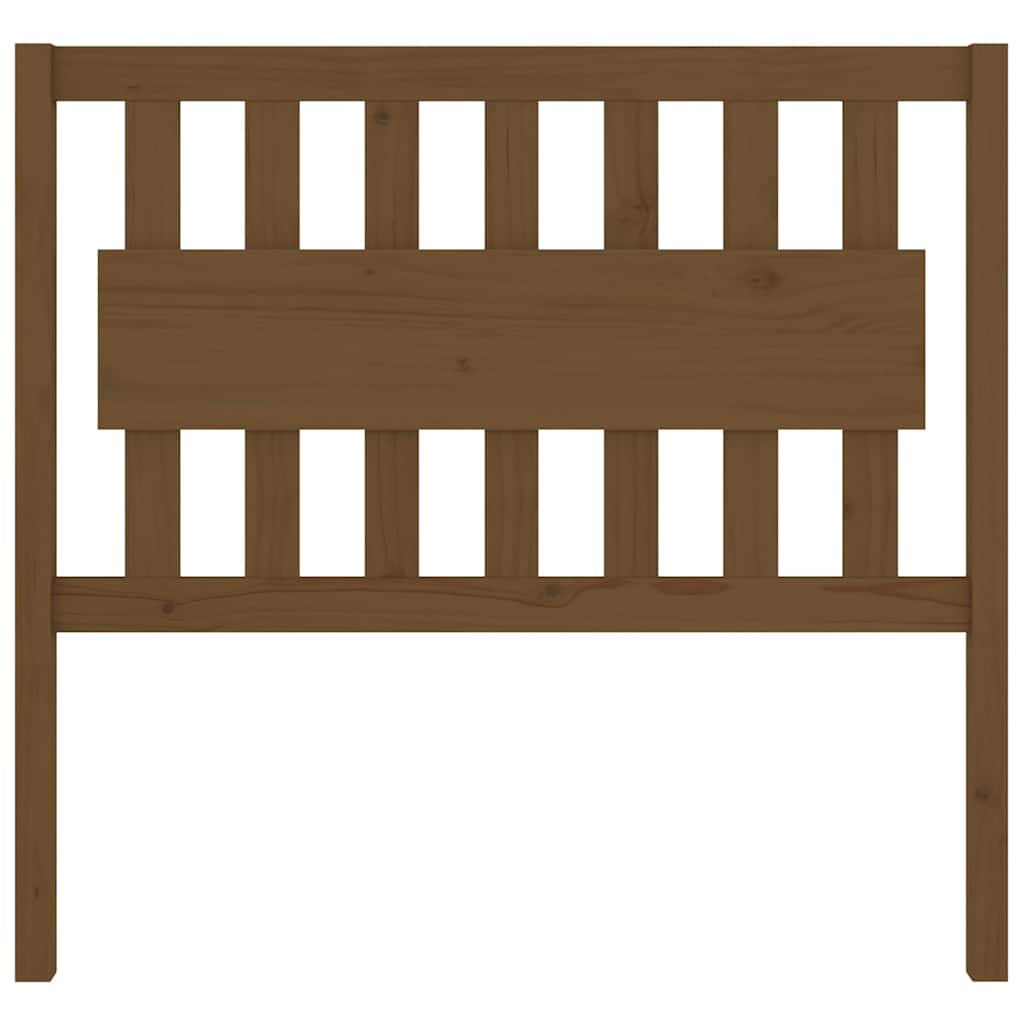 Vidaxl hoofdbord 105,5x4x100 cm massief grenenhout honingbruin
