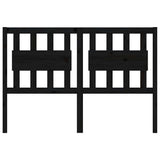 Vidaxl hoofdbord 125,5x4x100 cm massief grenenhout zwart
