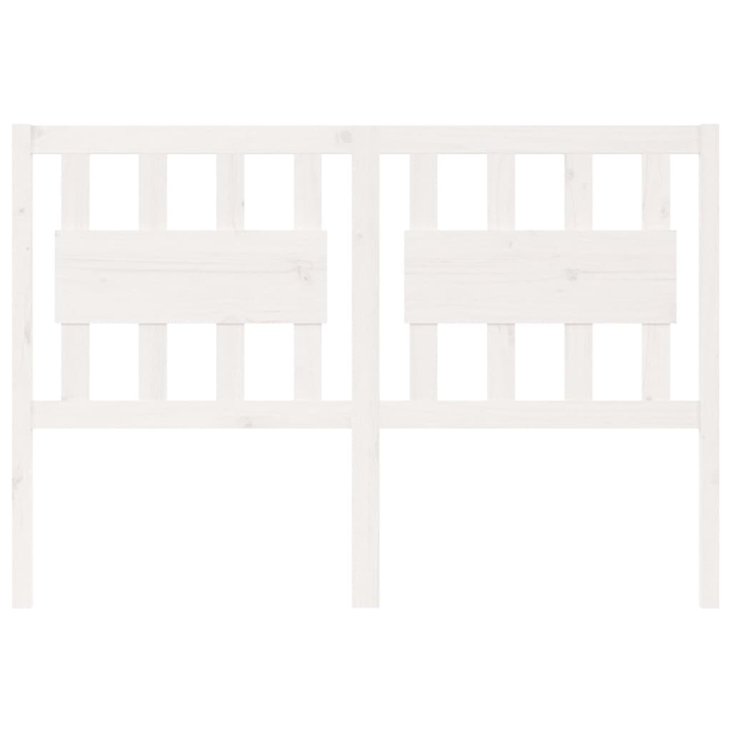 Vidaxl hoofdbord 145,5x4x100 cm massief grenenhout wit