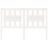 Vidaxl hoofdbord 145,5x4x100 cm massief grenenhout wit