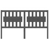 Vidaxl hoofdbord 165,5x4x100 cm massief grenenhout grijs