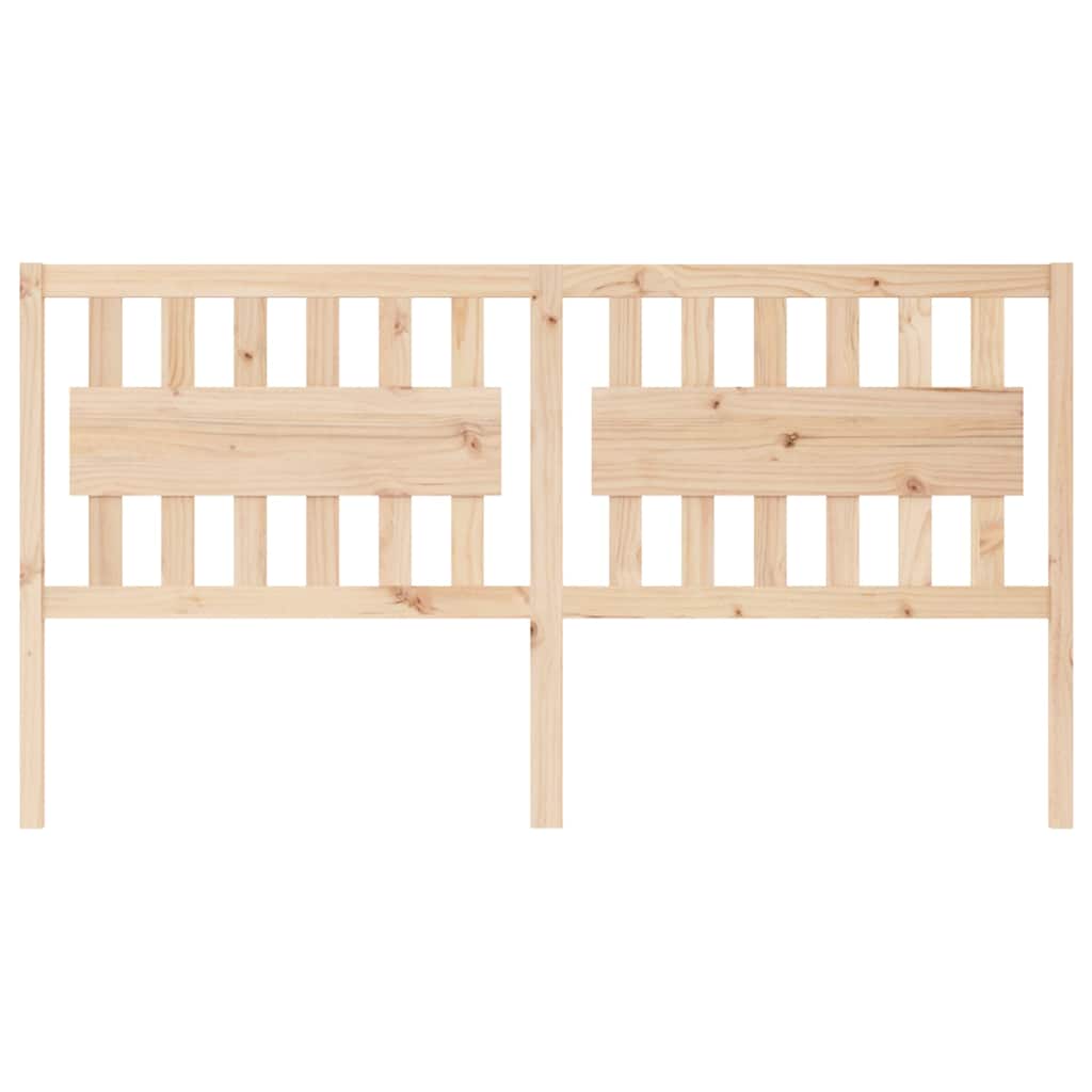 Vidaxl hoofdbord 185,5x4x100 cm massief grenenhout