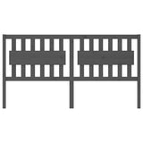 Vidaxl hoofdbord 185,5x4x100 cm massief grenenhout grijs