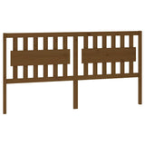 Vidaxl hoofdbord 185,5x4x100 cm massief grenenhout honingbruin