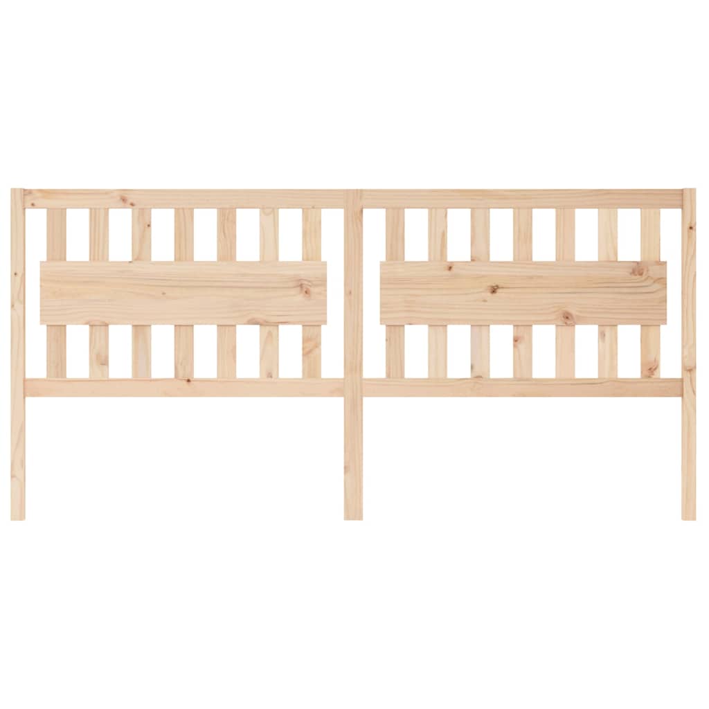 Vidaxl hoofdbord 205,5x4x100 cm massief grenenhout