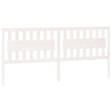 Vidaxl hoofdbord 205,5x4x100 cm massief grenenhout wit