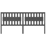 Vidaxl hoofdbord 205,5x4x100 cm massief grenenhout grijs