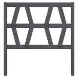 Vidaxl hoofdbord 81x4x100 cm massief grenenhout grijs