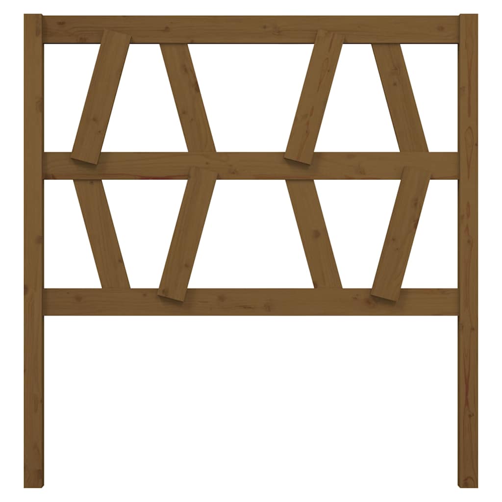 Vidaxl hoofdbord 96x4x100 cm massief grenenhout honingbruin