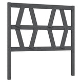 Vidaxl hoofdbord 106x4x100 cm massief grenenhout grijs