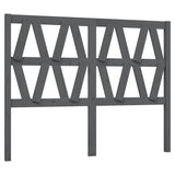 Vidaxl hoofdbord 126x4x100 cm massief grenenhout grijs