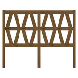Vidaxl hoofdbord 126x4x100 cm massief grenenhout honingbruin
