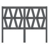 Vidaxl hoofdbord 146x4x100 cm massief grenenhout grijs