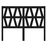 Vidaxl hoofdbord 146x4x100 cm massief grenenhout zwart