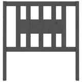Vidaxl hoofdbord 106x4x100 cm massief grenenhout grijs