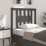 Vidaxl hoofdbord 106x4x100 cm massief grenenhout grijs