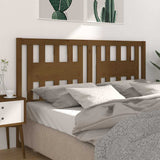 Vidaxl hoofdbord 126x4x100 cm massief grenenhout honingbruin