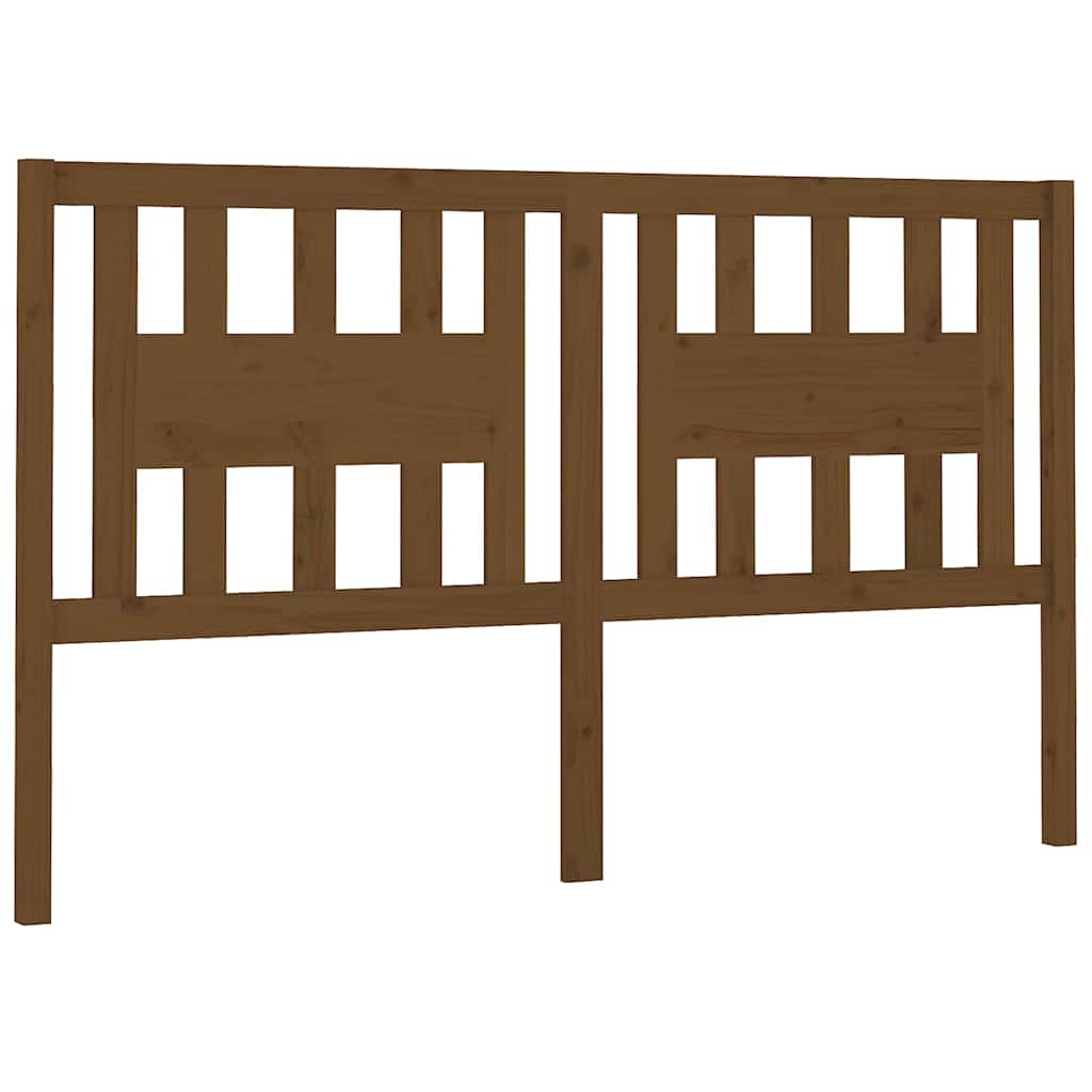 Vidaxl hoofdbord 166x4x100 cm massief grenenhout honingbruin