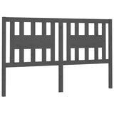 Vidaxl hoofdbord 186x4x100 cm massief grenenhout grijs