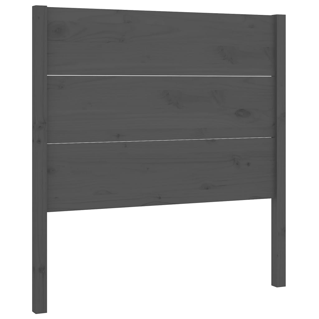 Vidaxl hoofdbord 96x4x100 cm massief grenenhout grijs