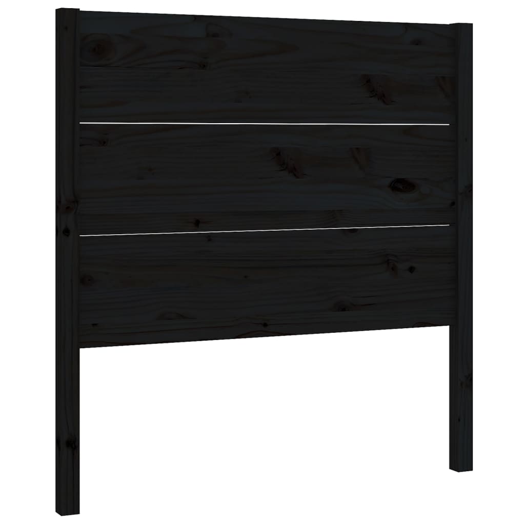 Vidaxl hoofdbord 96x4x100 cm massief grenenhout zwart