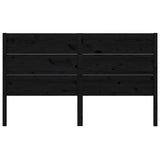 Vidaxl hoofdbord 126x4x100 cm massief grenenhout zwart