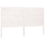 Vidaxl hoofdbord 206x4x100 cm massief grenenhout wit