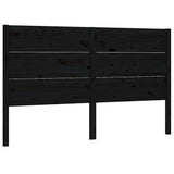 Vidaxl hoofdbord 206x4x100 cm massief grenenhout zwart