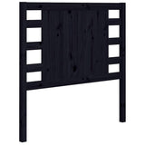 Vidaxl hoofdbord 81x4x100 cm massief grenenhout zwart