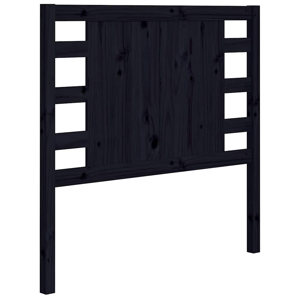 Vidaxl hoofdbord 96x4x100 cm massief grenenhout zwart
