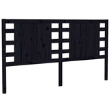 Vidaxl hoofdbord 126x4x100 cm massief grenenhout zwart