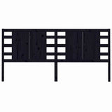 Vidaxl hoofdbord 166x4x100 cm massief grenenhout zwart