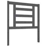 Vidaxl hoofdbord 81x4x100 cm massief grenenhout grijs