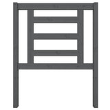 Vidaxl hoofdbord 81x4x100 cm massief grenenhout grijs