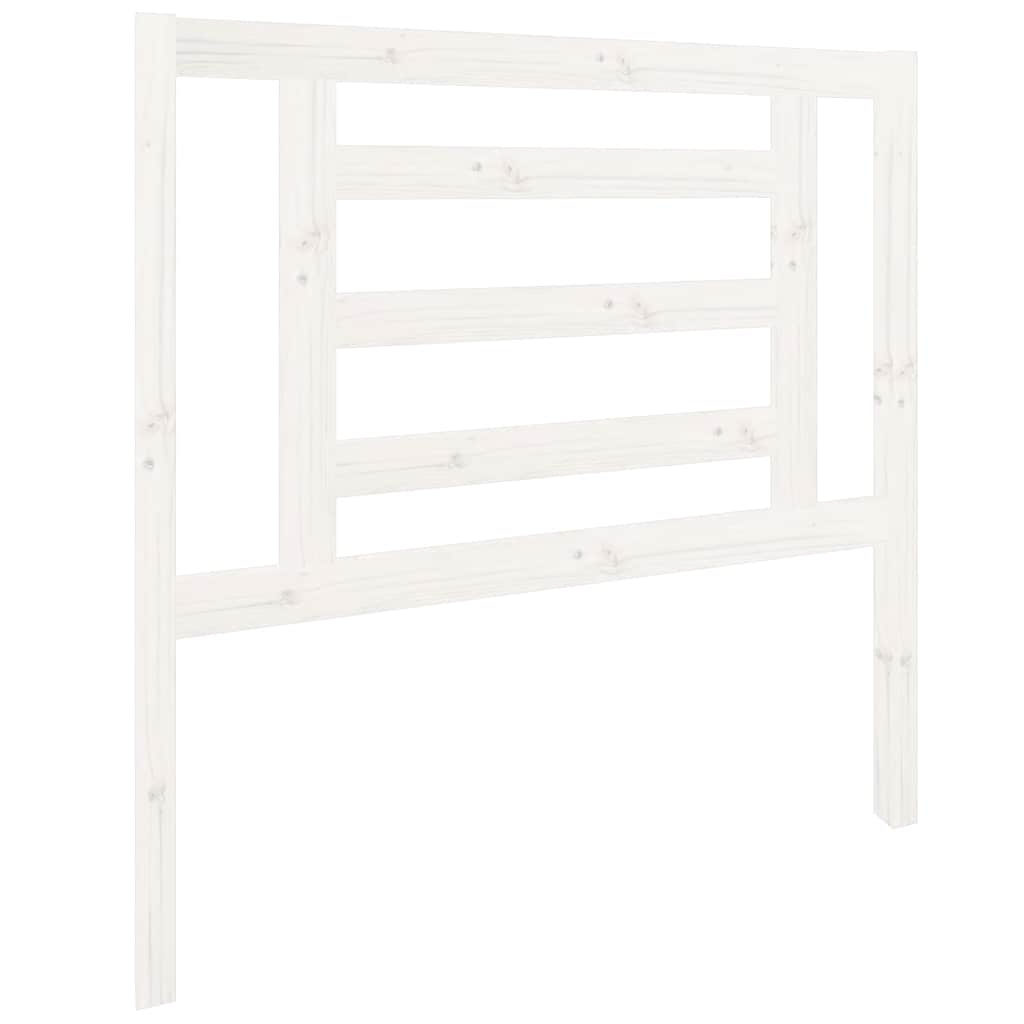 Vidaxl hoofdbord 96x4x100 cm massief grenenhout wit