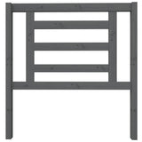 Vidaxl hoofdbord 96x4x100 cm massief grenenhout grijs